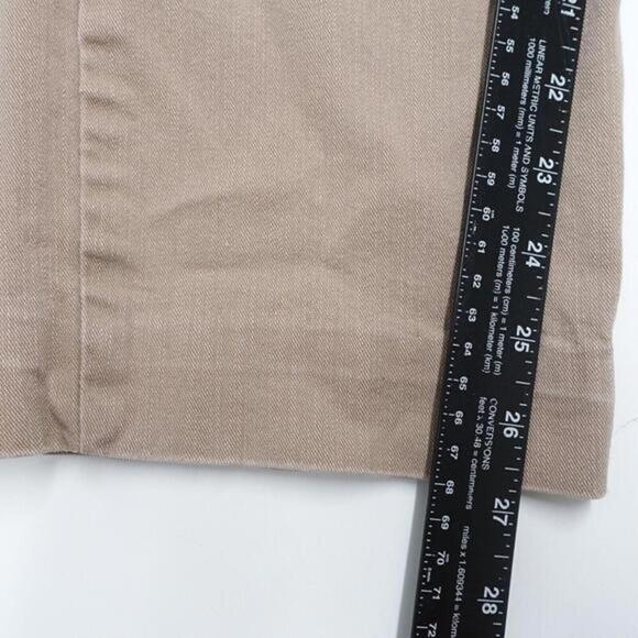 Bandolino‎ Cropped Jeans Women's 8 Beige Mandie Cotton Stretch Classic Straight - Picture 6 of 8